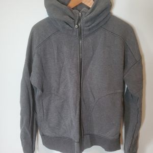 Lululemon Sweatshirt Full Zip Size 10 Charcoal